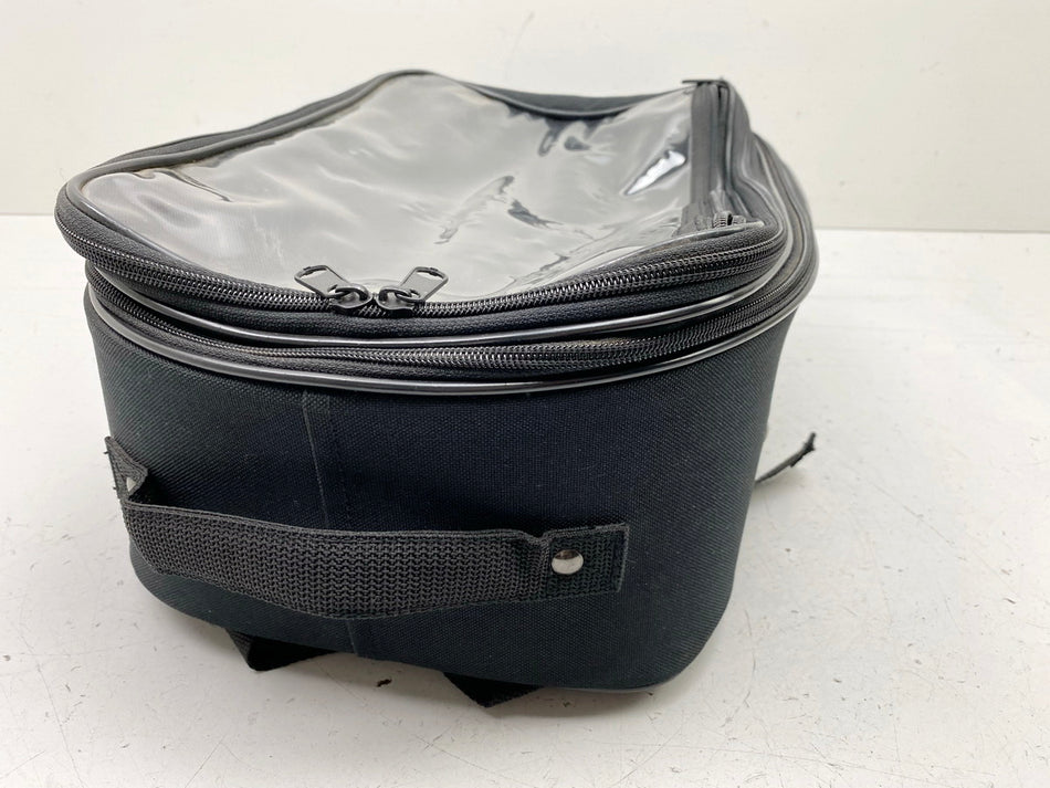 Bolsa sobredepósito Büse negra ampliable con gran bolsillo para mapas e imanes - NUEVO