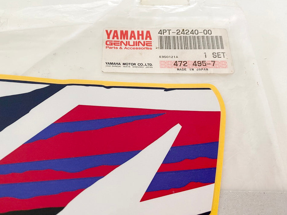Juego de pegatinas Yamaha, adhesivo, emblema original 4PT-24240-00 XT500E XT600E - NUEVO