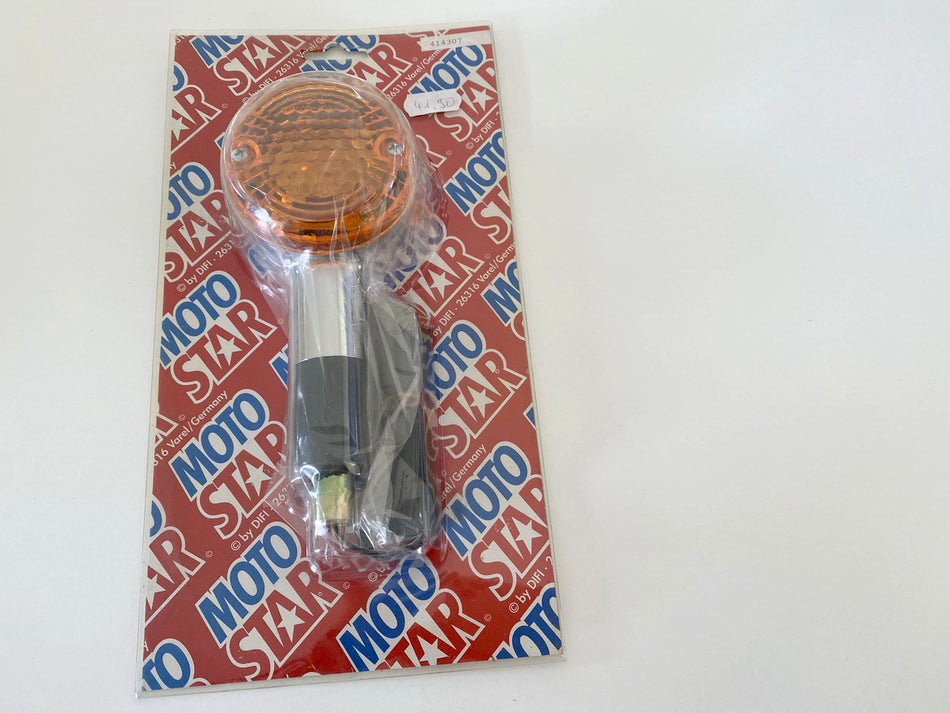 Blinker 21 Watt Universalblinker Chrom Motorrad Moto Star 414307 - NEU