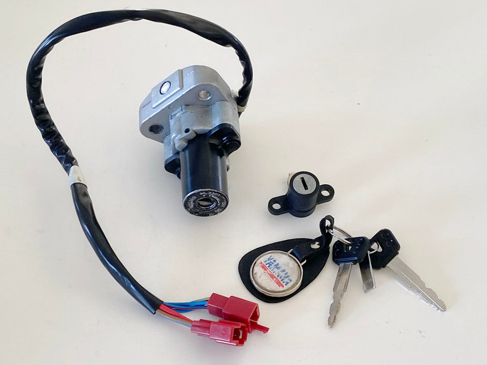 YAMAHA XJ 600S RJ01 DIVERSION Interruptor de encendido 2 llaves original Cierre Asiento