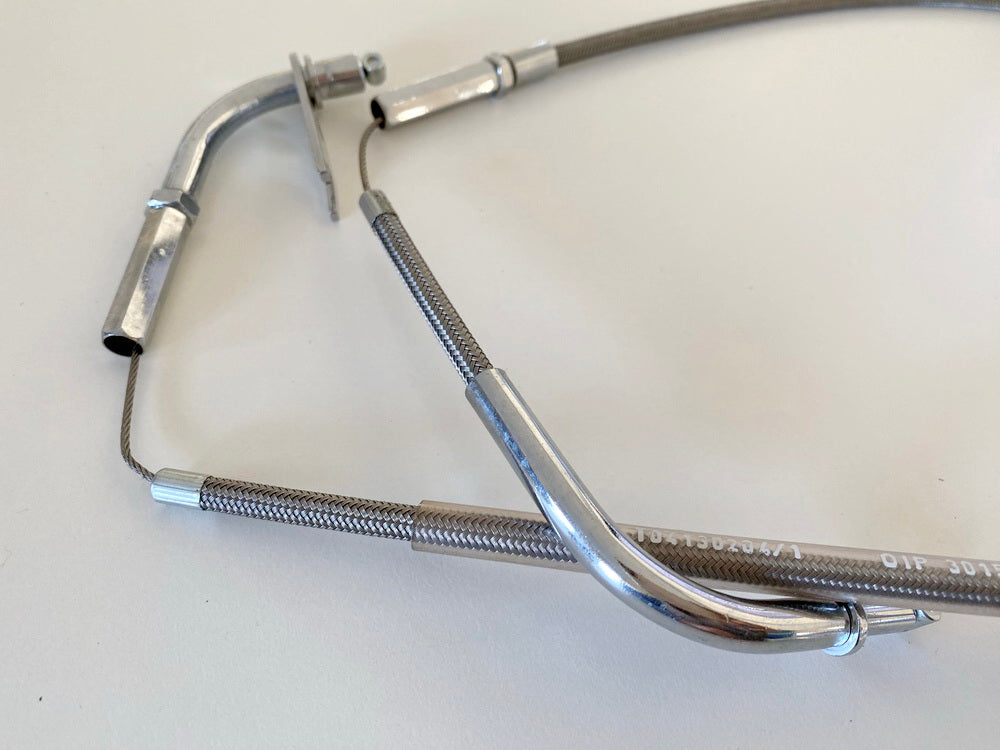 Cable de gas de acero trenzado abridor de accesorios MotoLux para Kawasaki VN800 - 20-0130 - NUEVO