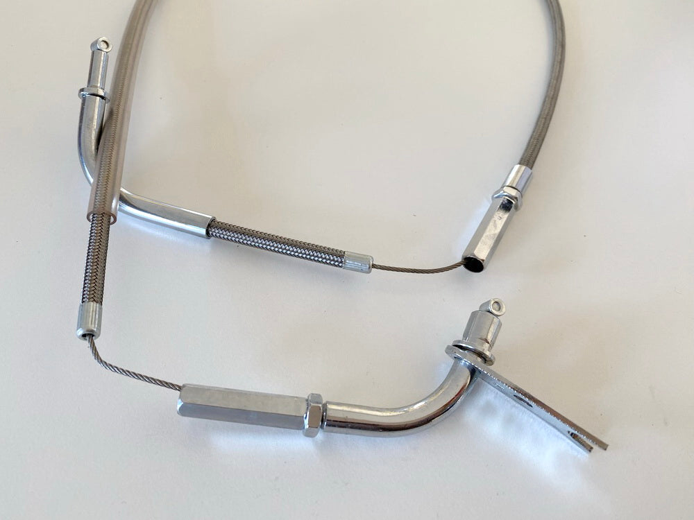 Cable de gas de acero trenzado abridor de accesorios MotoLux para Kawasaki VN800 - 20-0130 - NUEVO