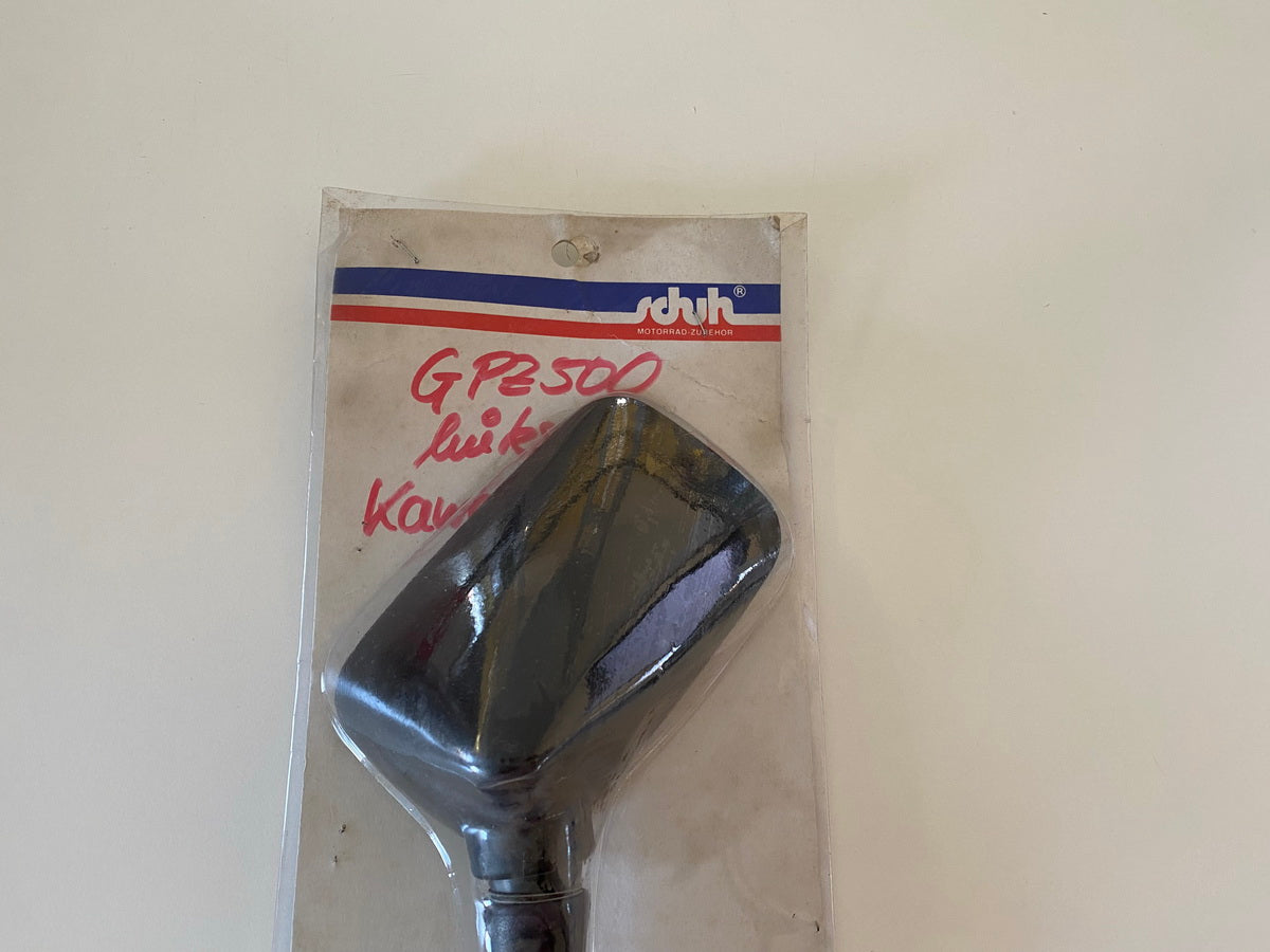 Left mirror from accessory shoe motorcycle accessories for Kawasaki GPZ 500 - NEW