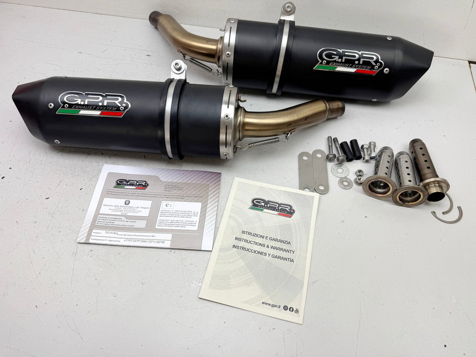 Triumph Street Triple 675 D67LD Auspuff GPR Furore Nero Schalldämpfer ABE 07-12