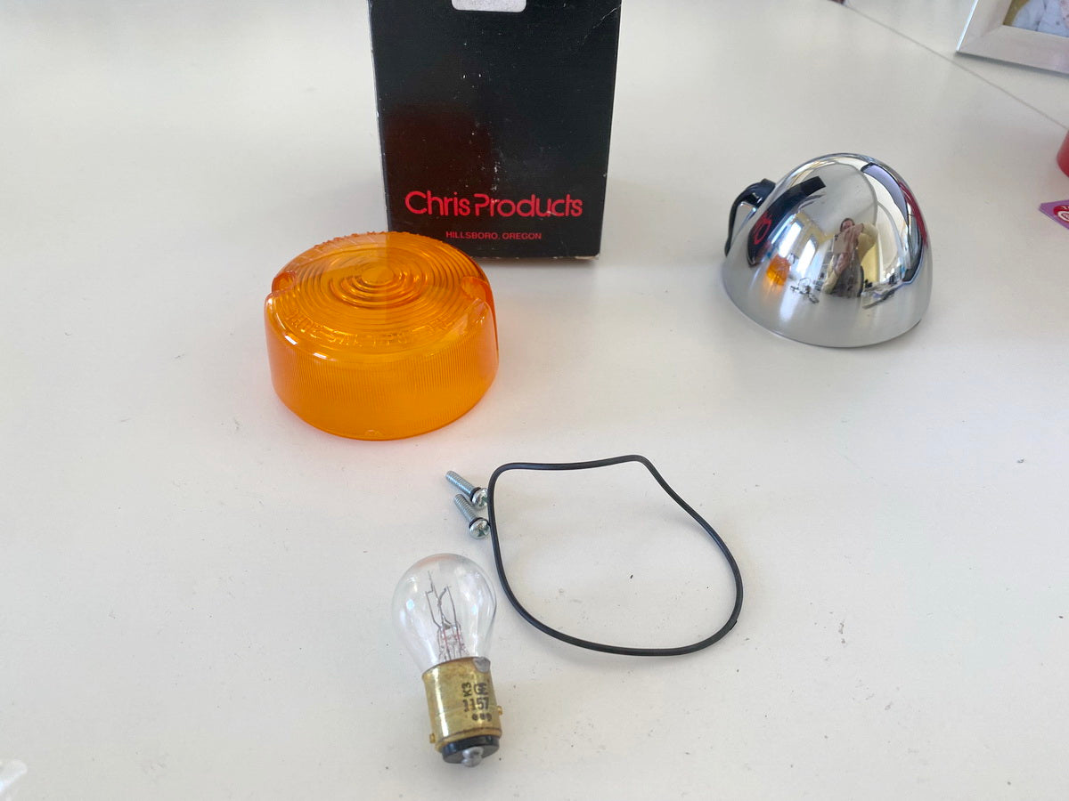 Blinker vorn Chris Products No. 0004A für Harley Davidson - NEU