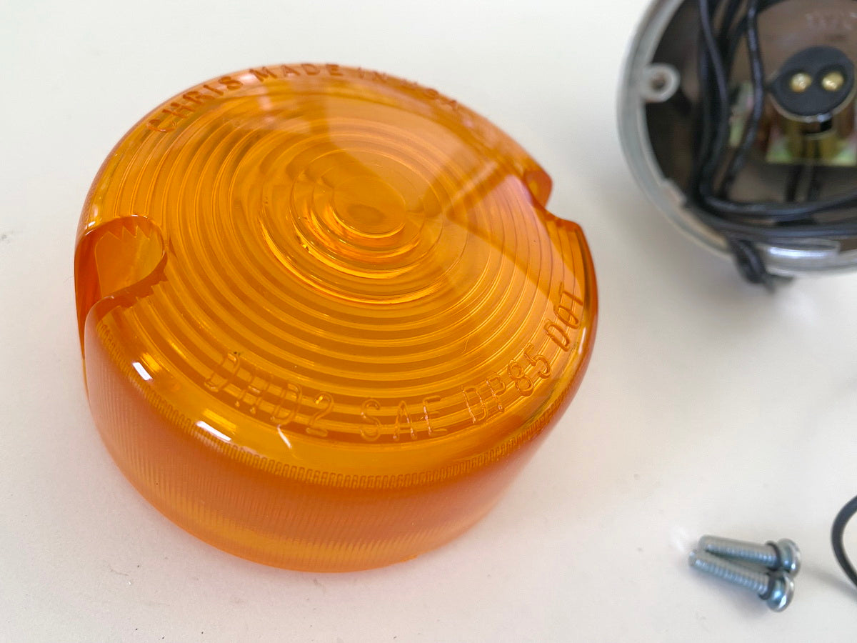 Intermitentes delanteros Chris Products n.º 0004A para Harley Davidson - NUEVOS