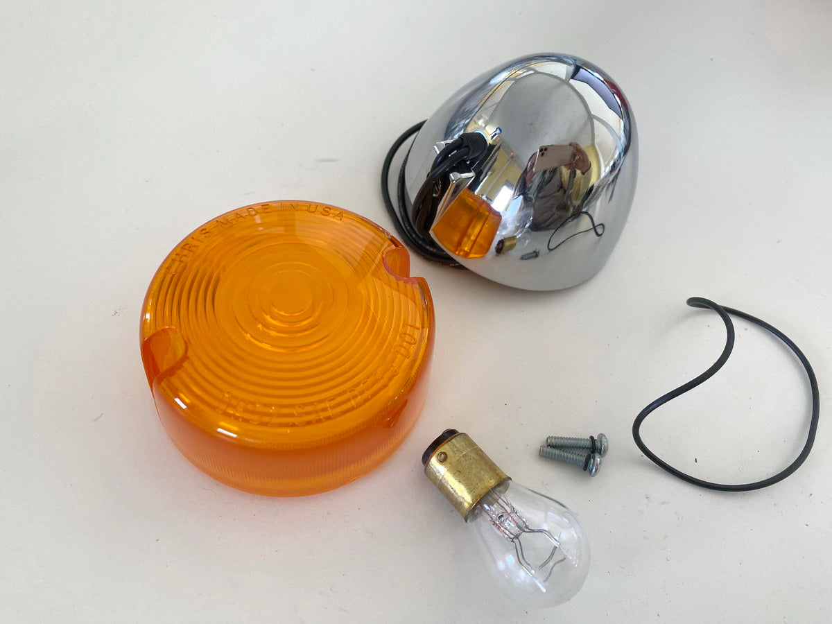 Intermitentes delanteros Chris Products n.º 0004A para Harley Davidson - NUEVOS