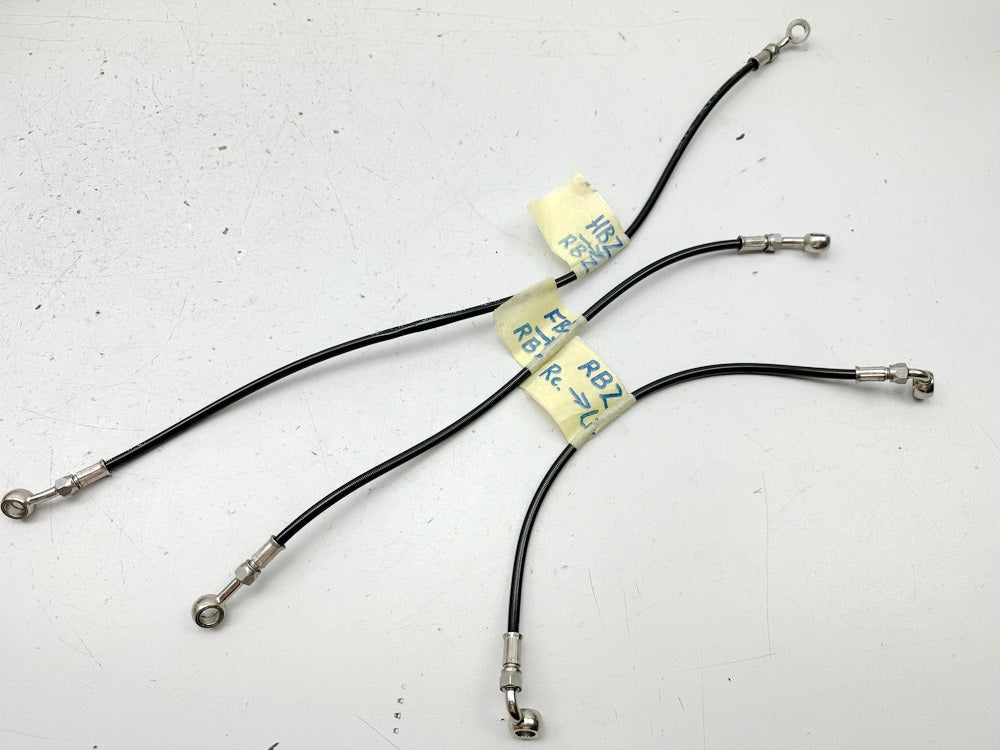 KAWASAKI Z1000 ZRT00A Bremsleitung vorn hinten Stahlflex schwarz  03-06