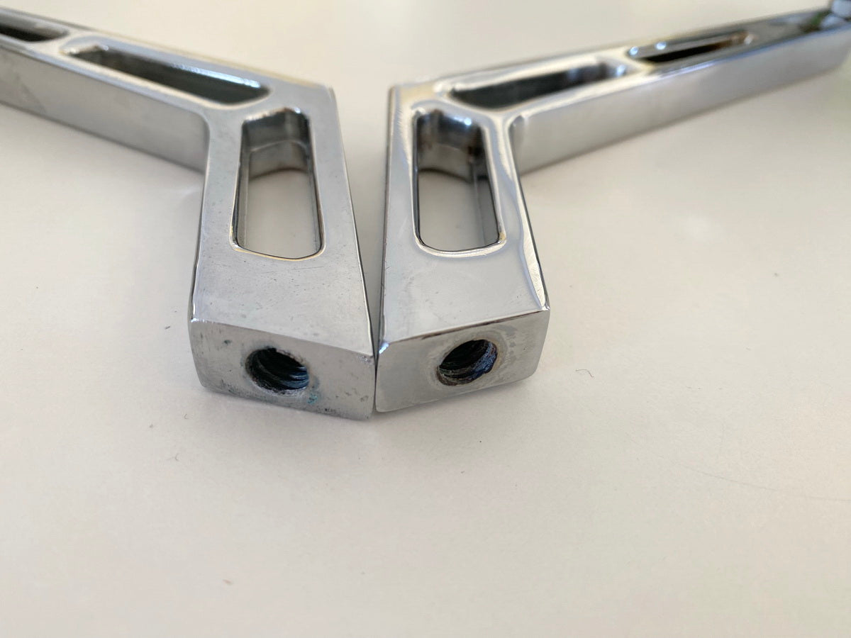 Spiegel Paar Motorrad Universal links rechts rund 75mm Durchmesser M6 - NEU