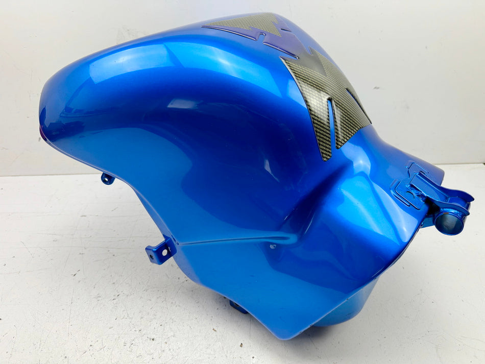 KAWASAKI ZX-6R 636 C Tank Kraftstofftank Benzintank Sprittank - blau 05-06