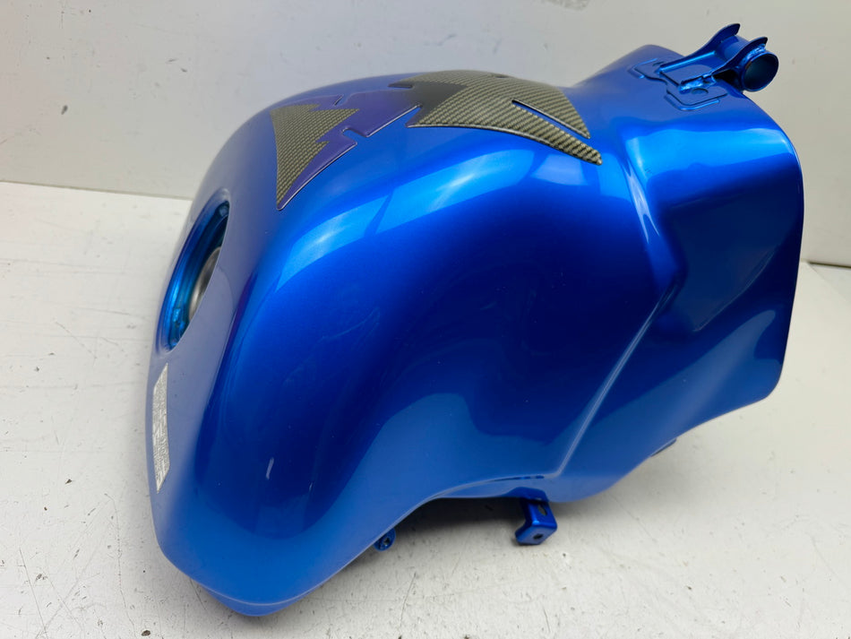 KAWASAKI ZX-6R 636 C Tank Kraftstofftank Benzintank Sprittank - blau 05-06