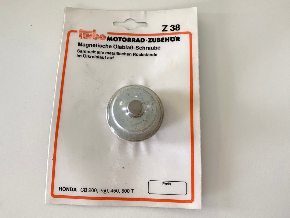 Tapón magnético de vaciado de aceite accesorio para Honda CB200 250 450, 500 T - NUEVO