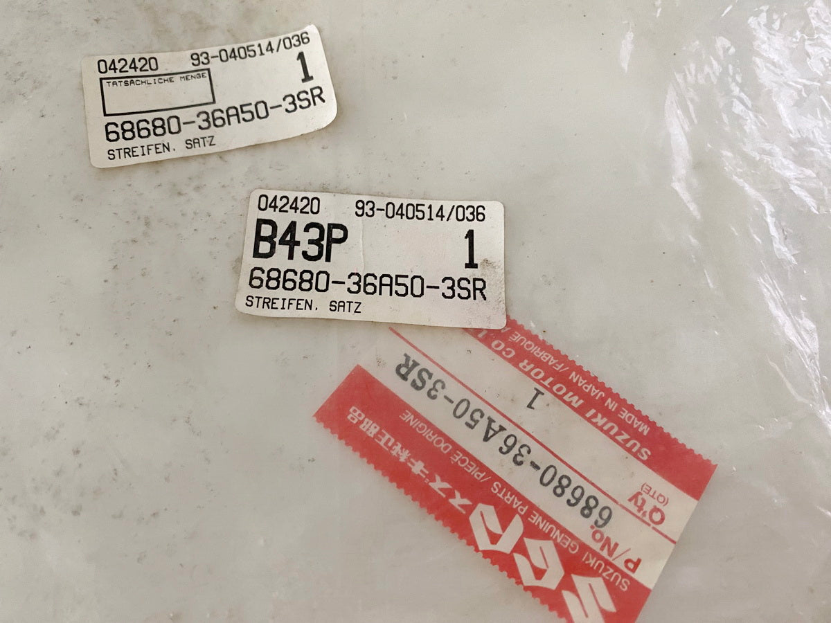 Adhesivo original Suzuki Emblema 68680-36A50-3SR para RG125 - NUEVO