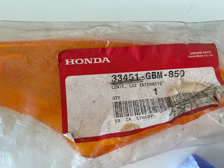 Cristal intermitente Honda, intermitente delantero izquierdo original 33451-GBM-850 SFX 50 - NUEVO