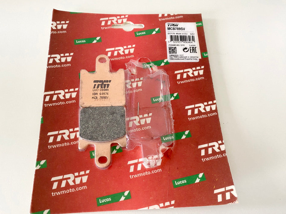 Pastillas de freno originales Lucas TRW MCB 789 SV para Kawasaki - NUEVO