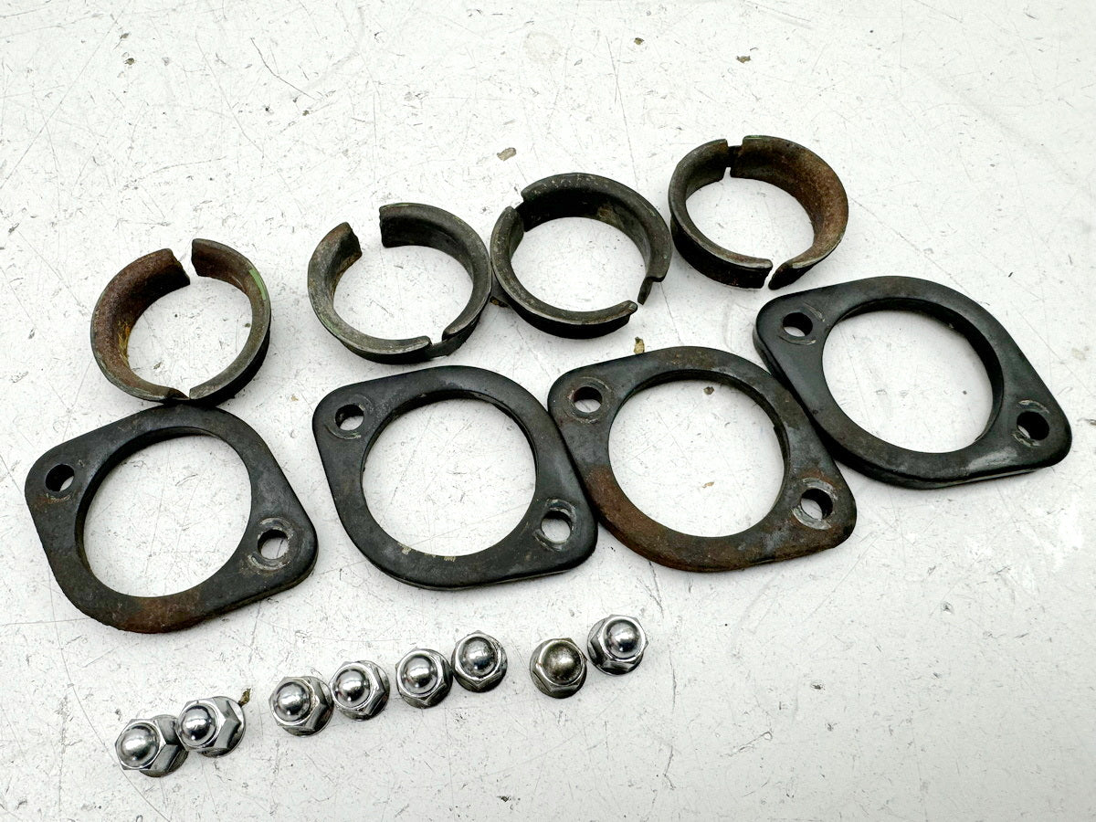 HONDA CBR 600 PC19 PC23 Krümmerkronen Halter Krümmer Muttern Halbmonde Schellen