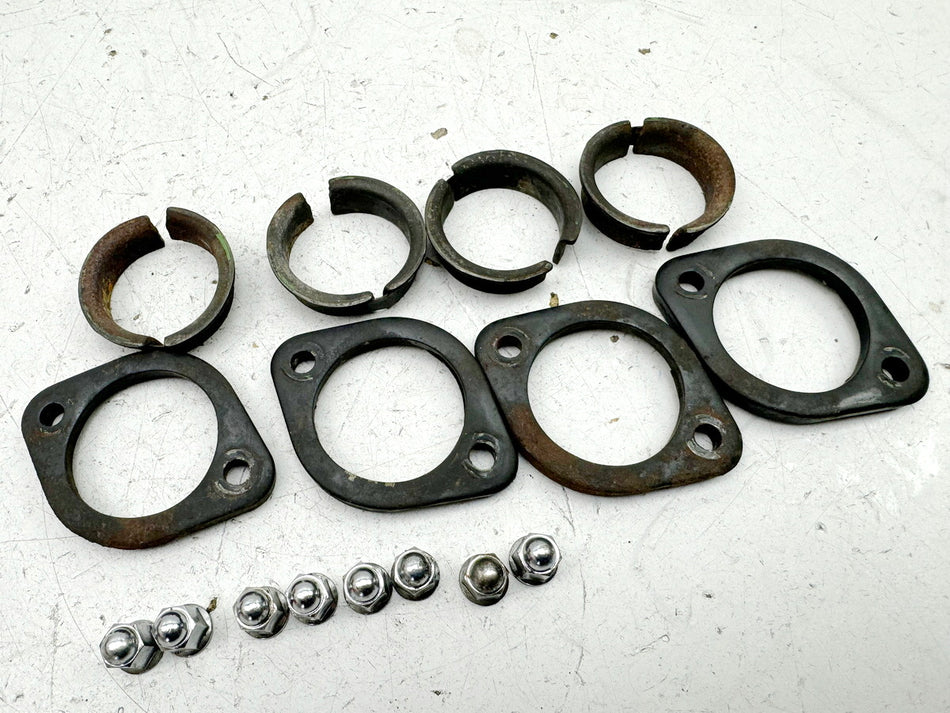 HONDA CBR 600 PC19 PC23 Krümmerkronen Halter Krümmer Muttern Halbmonde Schellen