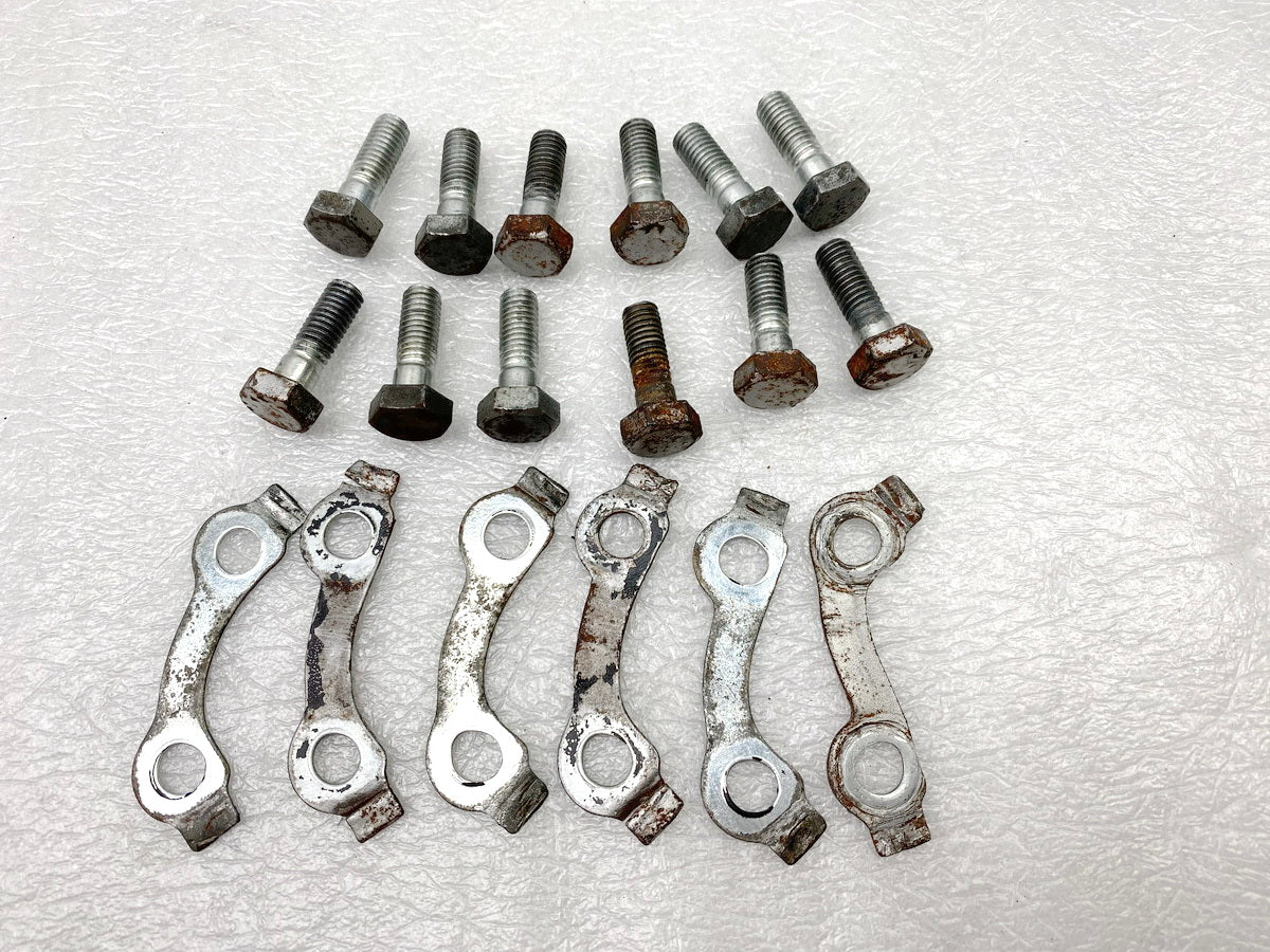 YAMAHA RD 250 1A2 Tornillos disco de freno delantero trasero Soporte para llanta rueda delantera