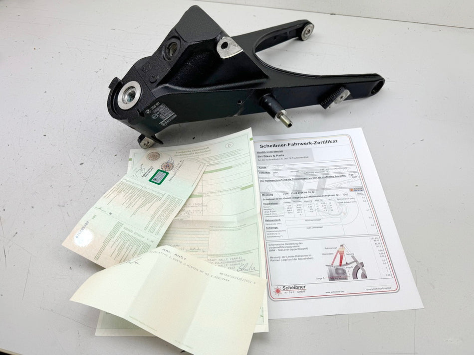 BMW R 1100 RT 259 Chasis, pipa de dirección y documentos de matriculación, informe de medición