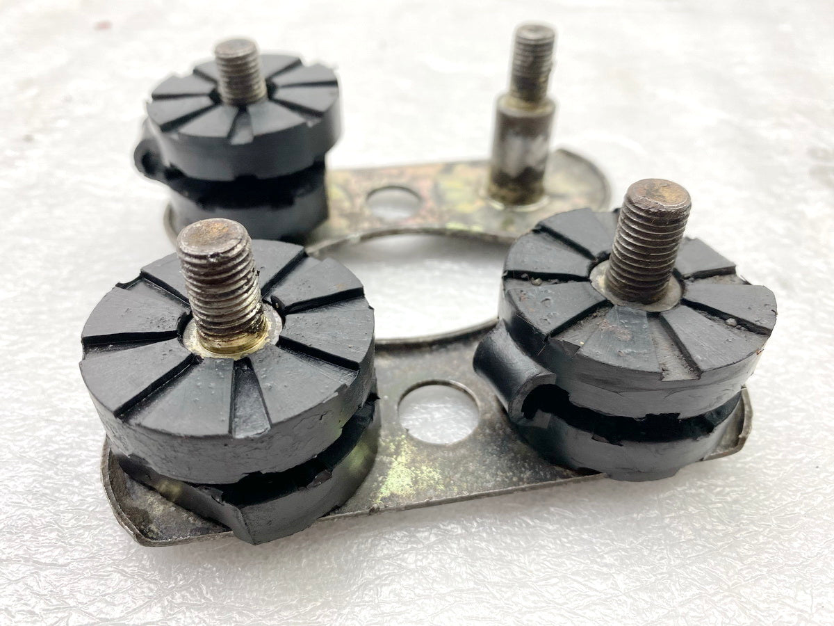 YAMAHA RD 250 1A2 Soporte Reposapiés Gomas Placa Reposapiés Soporte