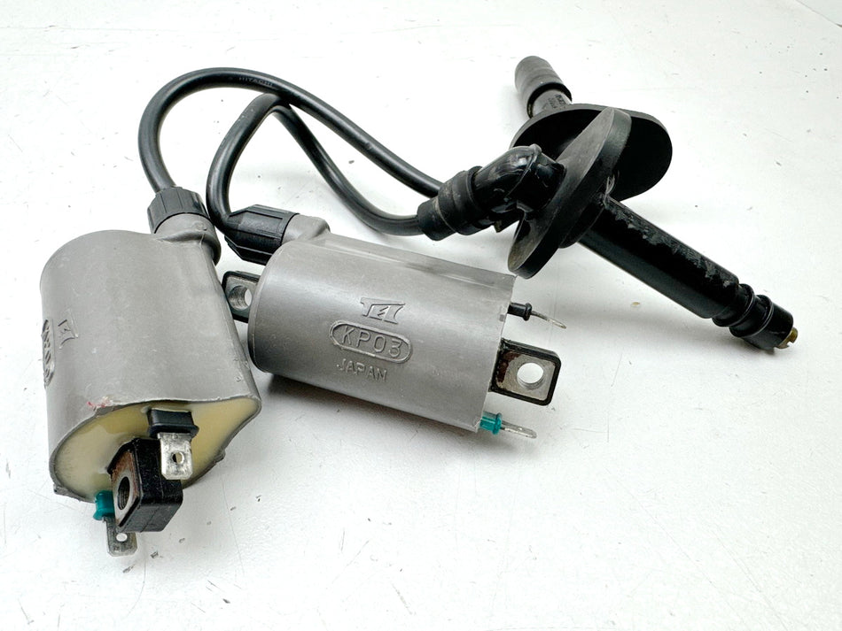KAWASAKI EL 250 B Eliminator Zündspule rechts links Satz Zündkerzenstecker
