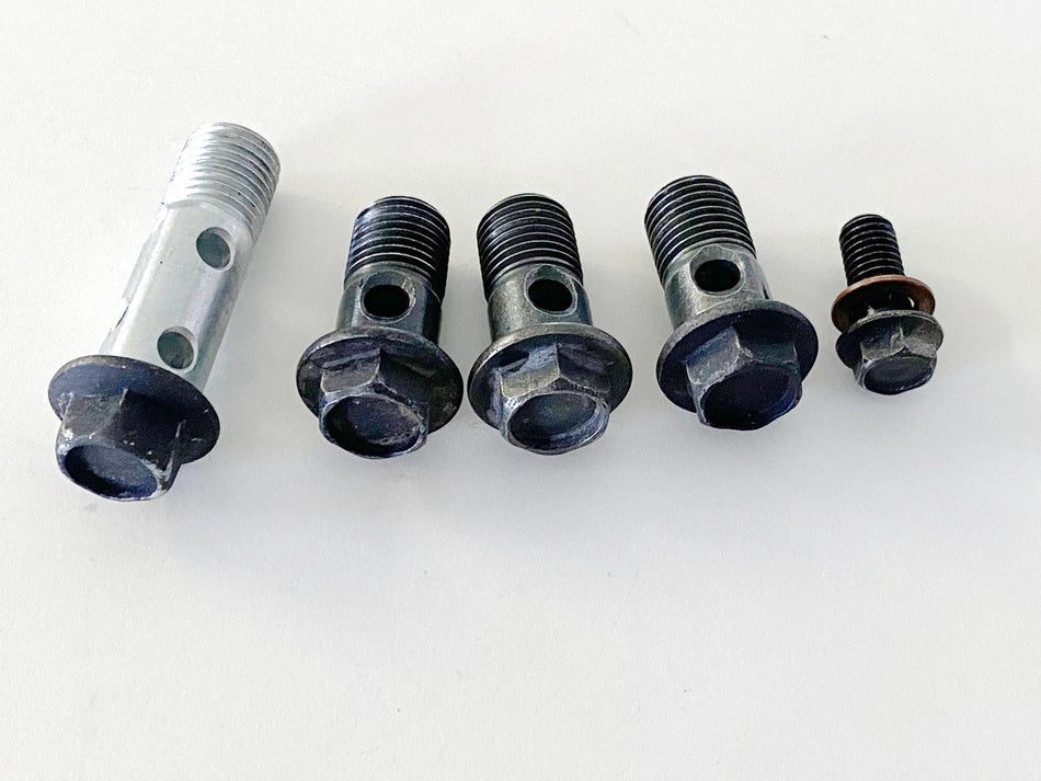 KAWASAKI ZZR 1100 D ZXT10D G Tornillos huecos para línea de aceite, manguera de aceite, enfriador de aceite