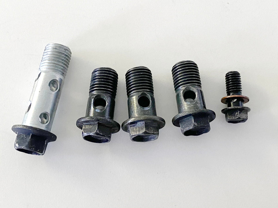 KAWASAKI ZZR 1100 D ZXT10D G Tornillos huecos para línea de aceite, manguera de aceite, enfriador de aceite