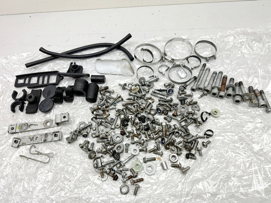 BMW F 650 169 Tornillos Tuercas Pequeñas Piezas Soportes Abrazaderas Gomas (para bastidor)