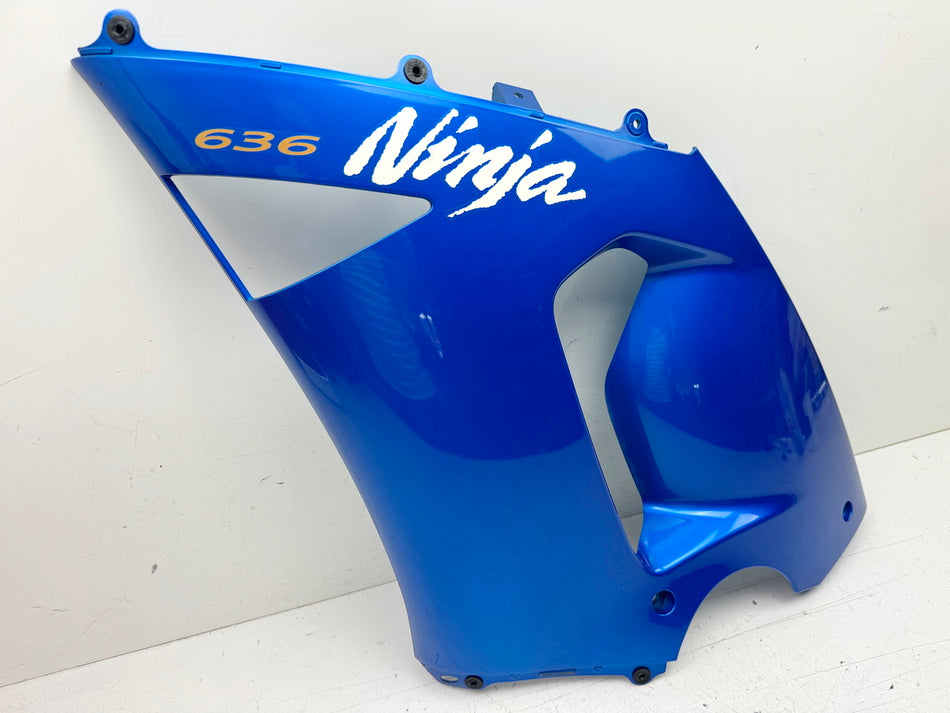 KAWASAKI ZX-6R 636 C Seitenverkleidung links blau Abdeckung Seitenteil 05-06
