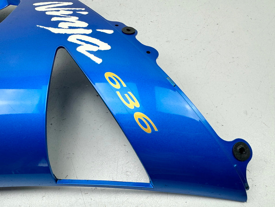 KAWASAKI ZX-6R 636 C Seitenverkleidung rechts blau Abdeckung Seitenteil 05-06