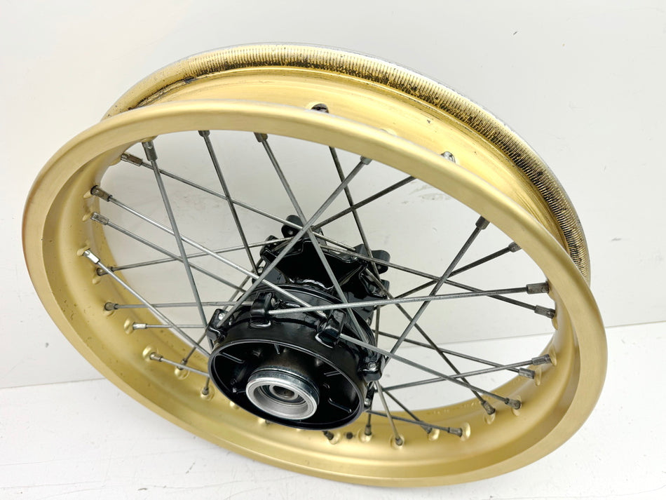 HONDA NX 650 RD08 DOMINATOR Llanta trasera Buje de rueda trasera Radios sin accidentes dorado