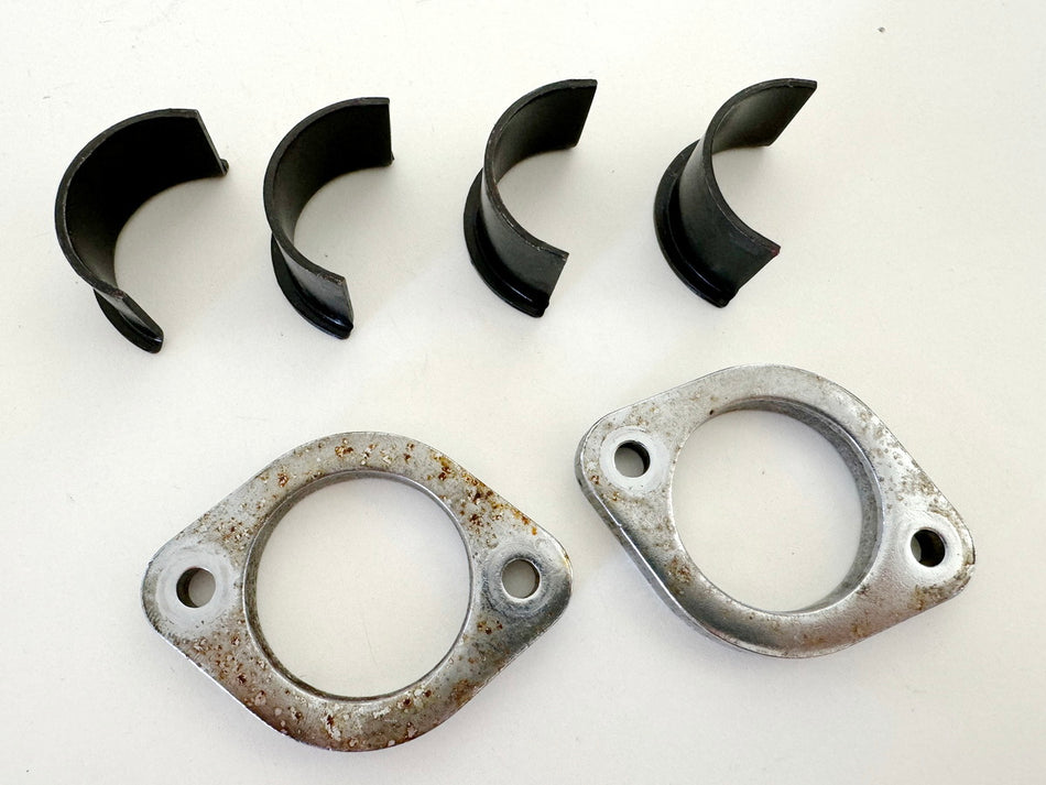 KAWASAKI EL 250 B Eliminator Halter Krümmer Schellen Halbmond Flansch
