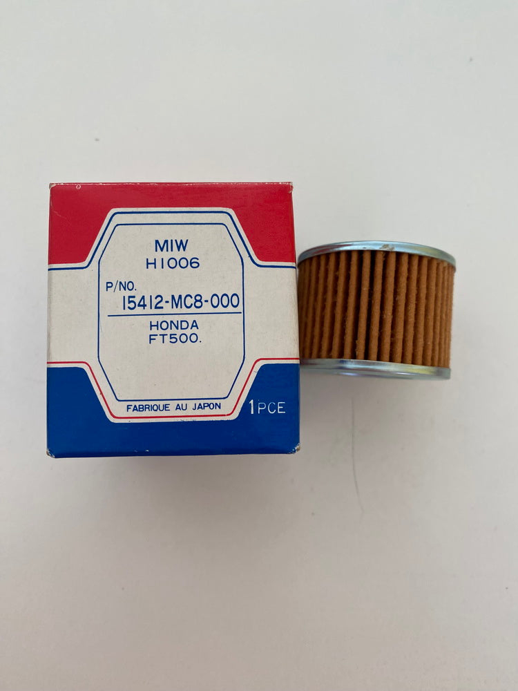Filtro de aceite Meiwa MIW H1006 para Honda FT500 (15412-MC8-000) - NUEVO