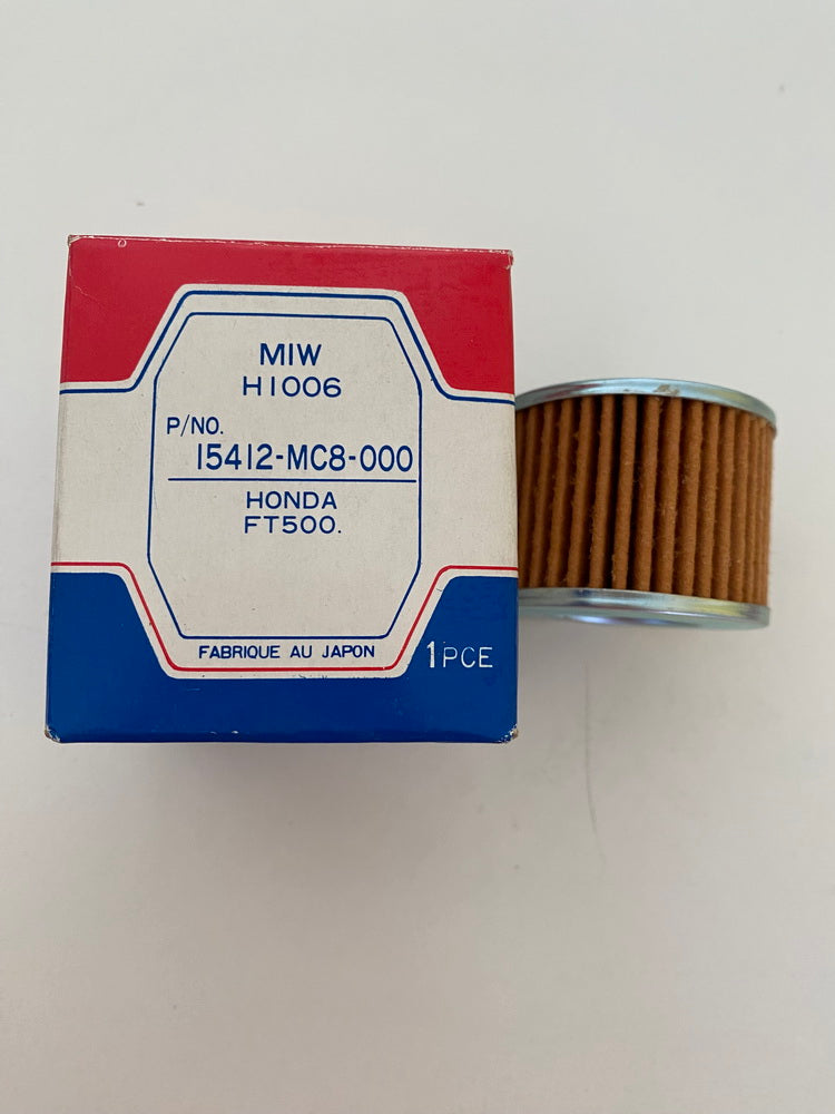 Filtro de aceite Meiwa MIW H1006 para Honda FT500 (15412-MC8-000) - NUEVO