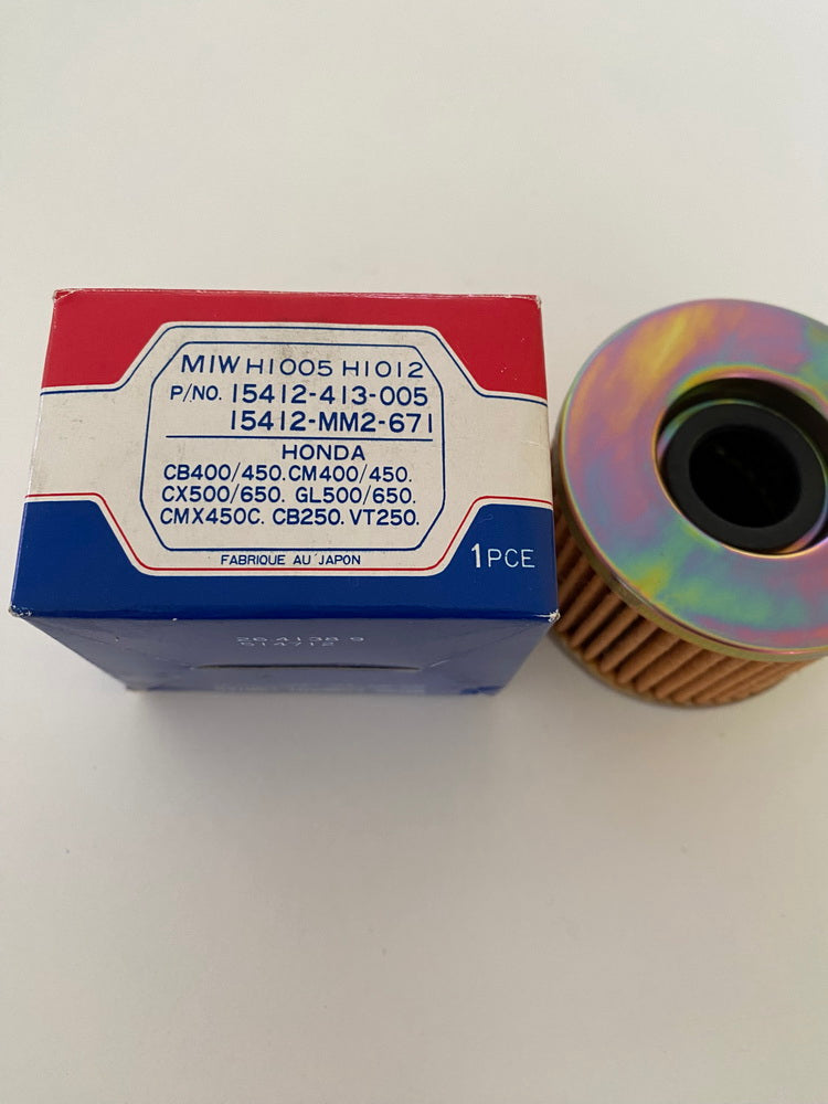 Filtro de aceite Meiwa MIW H1005 H1012 Honda 15412-413-005 15412-MM2-671 - NUEVO