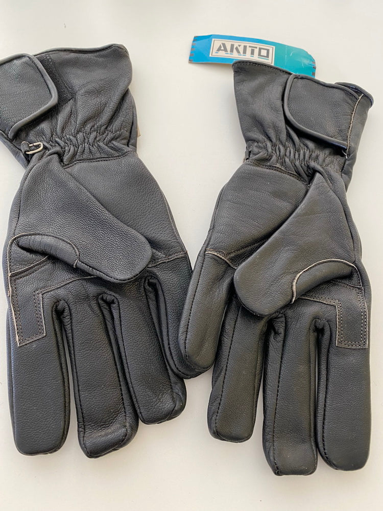 Motorcycle Gloves Gloves Motorcycle Leather Aktito Olympic Size 8.5 M - NEW