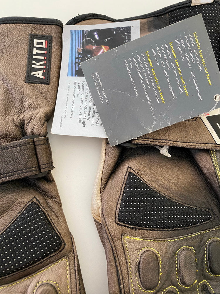 Motorradhandschuhe Handschuhe Motorrad Akito Schoeller mit Kevlar Gr. 7,5 S  NEU