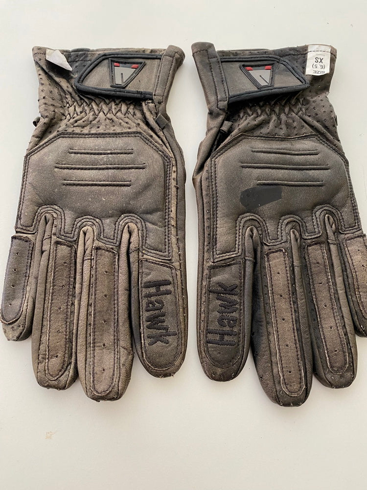 Motorradhandschuhe Handschuhe Motorrad Leder Hawk Größe XS 6,5