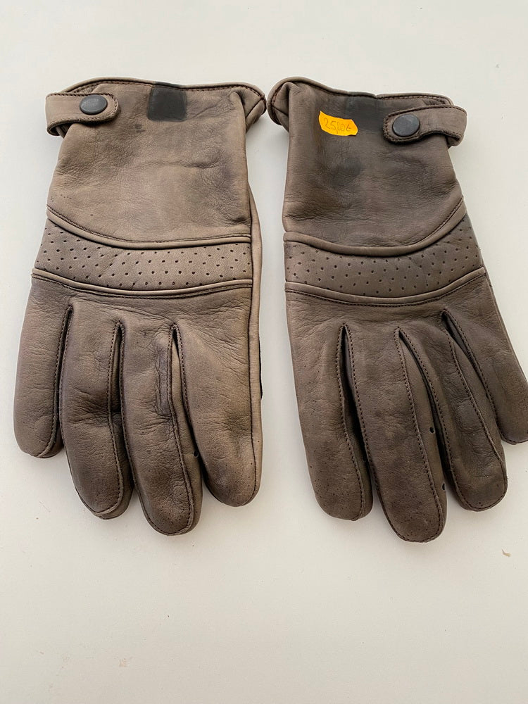 Guantes de motocicleta de cuero Aktito talla L