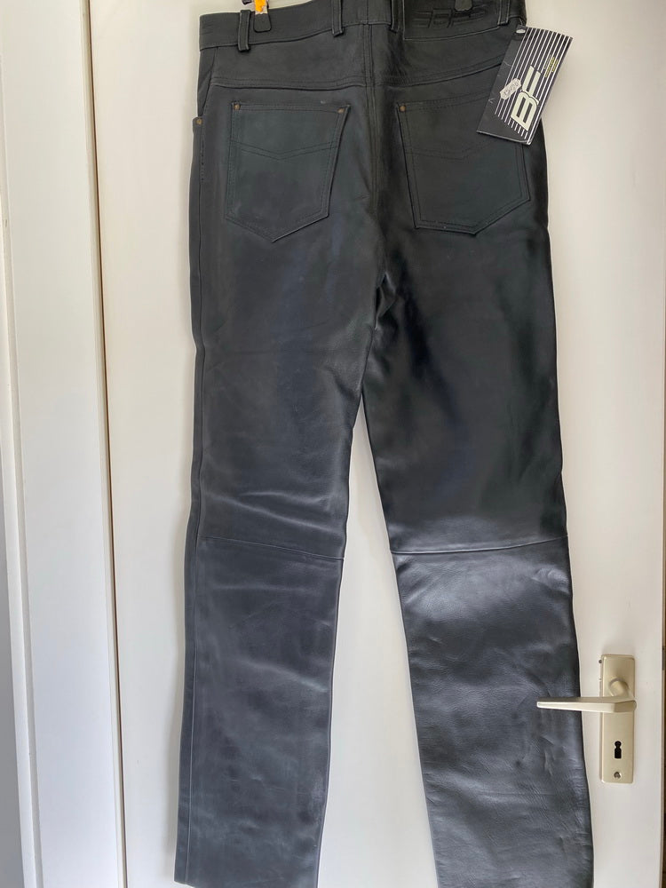 Leather Trousers Motorcycle Biker Trousers BF Fashion Leather black size 48 - NEW