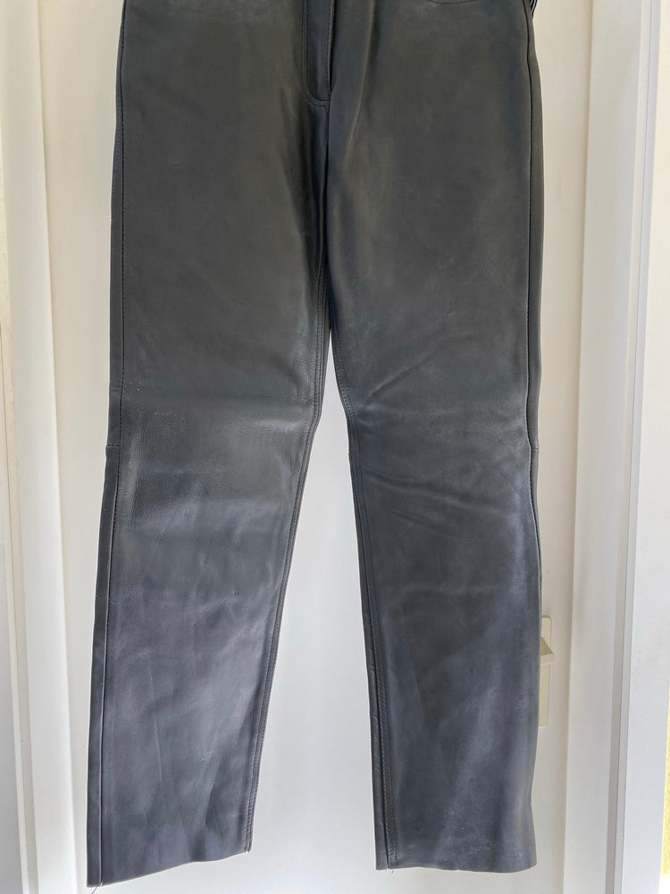 Lederhose Motorrad Bikerhose BF Fashion Leder schwarz Größe 40 - NEU