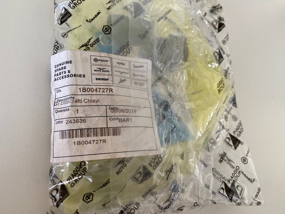 VESPA Primavera 50 4T 3V i-Get Bombín de cerradura con tarjeta de código de llave 1B004727R NUEVO