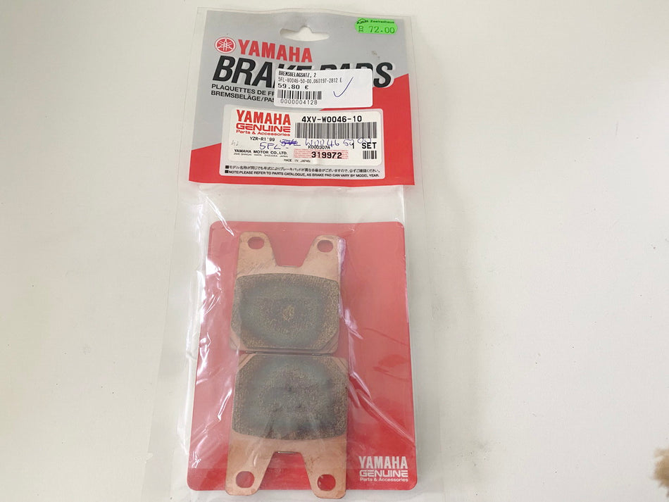 Yamaha Rear Brake Pads Original 4XV-W0046-10 5FL-W0046-50 YZF-R1 R7 - NEW