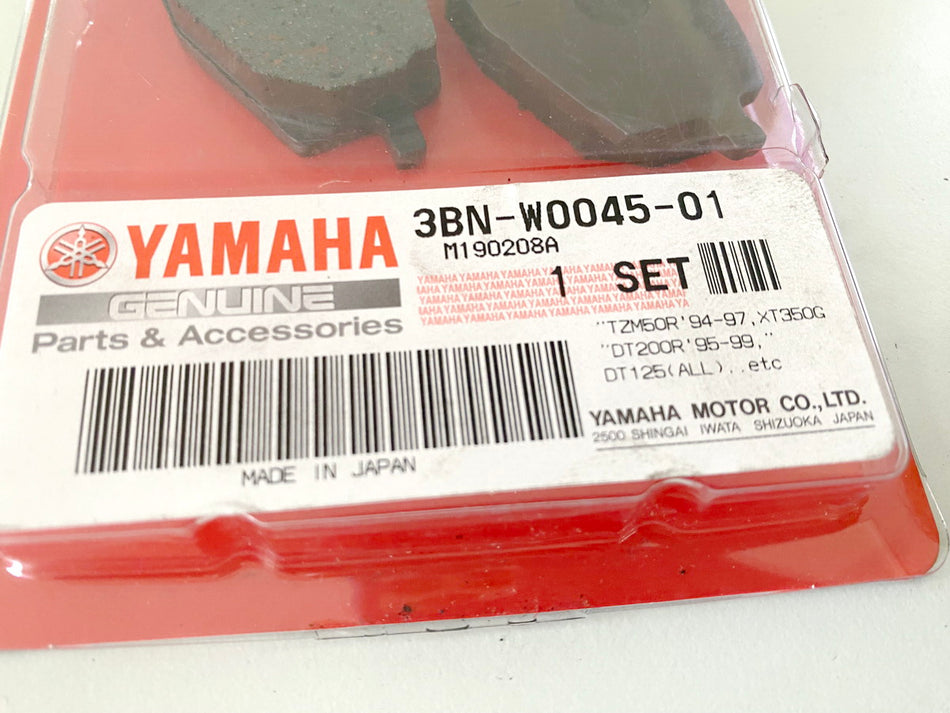 Yamaha Bremsbelag Satz Bremsbeläge vorn original 3BN-W0045-01 DT XT - NEU
