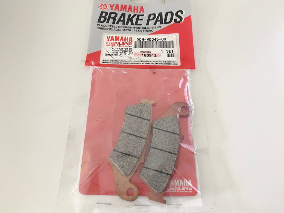 Yamaha Brake Pad Set Front Brake Pads Original 5DH-W0045-00 YZ WR - NEW