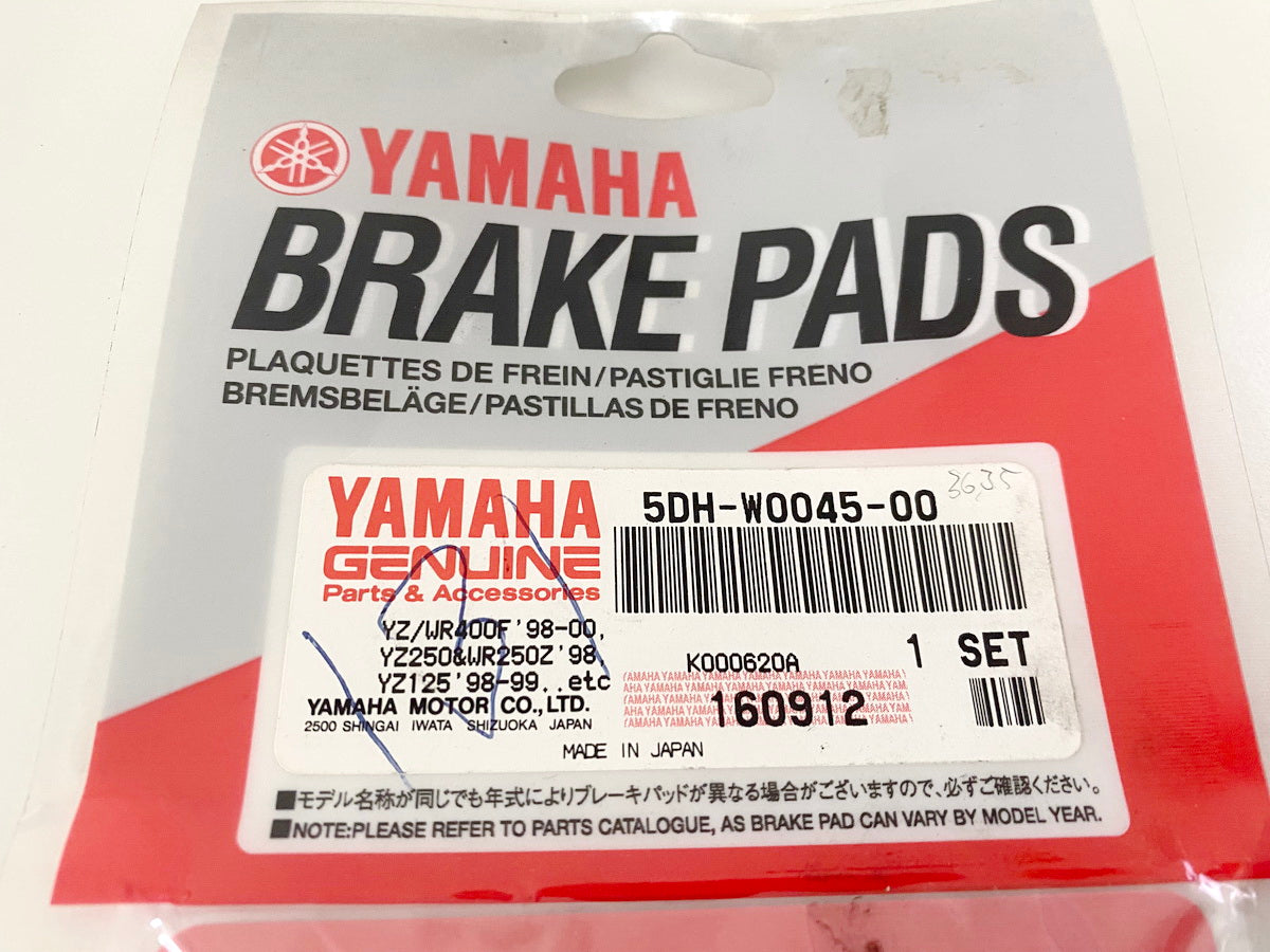 Yamaha Bremsbelag Satz Bremsbeläge vorn original 5DH-W0045-00 YZ WR - NEU