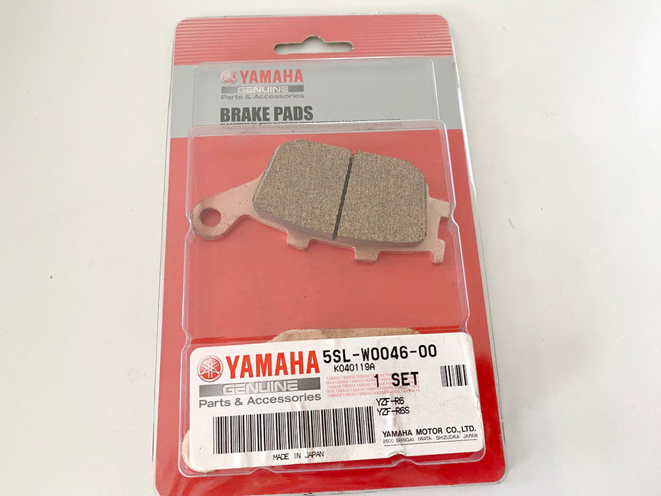 Yamaha Bremsbelag Satz Bremsbeläge hinten original 5SL-W0046-00 YZF-R6 - NEU