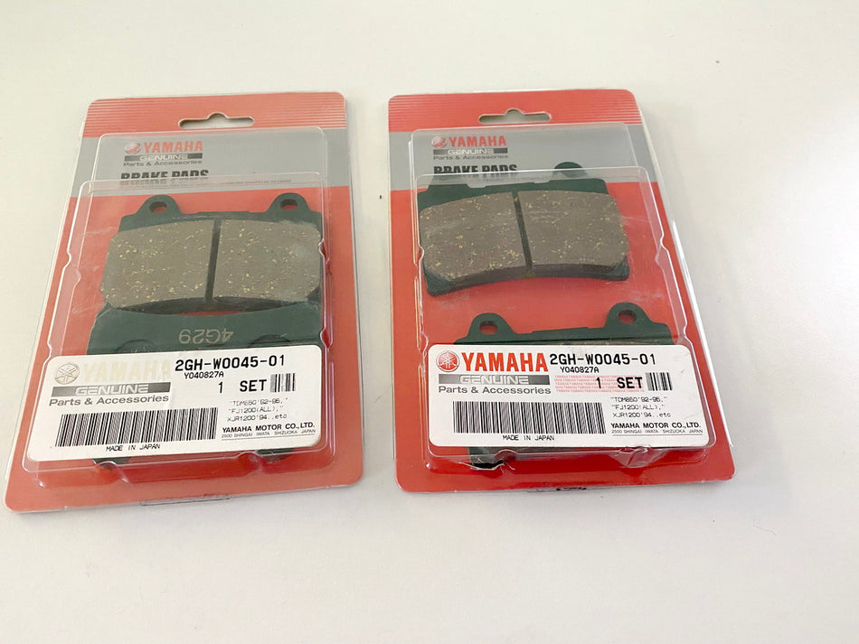 Yamaha 2 Sets Brake Pads Front Left Right Original 2GH-W0045-01 TDM XJR NEW