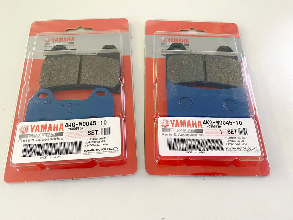 Yamaha 2 Sets Brake Pads Front Left Right Original 4KG-W0045-10 FZ XJR NEW