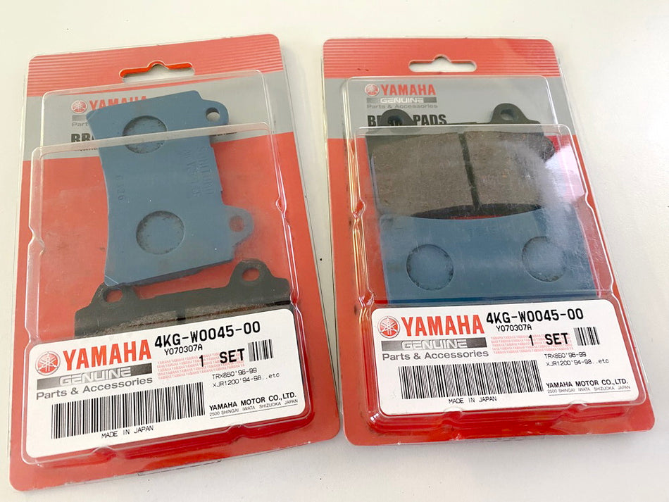 Yamaha 2 Sets of Brake Pads Front Left Right Original 4KG-W0045-00 TRX XJR NEW